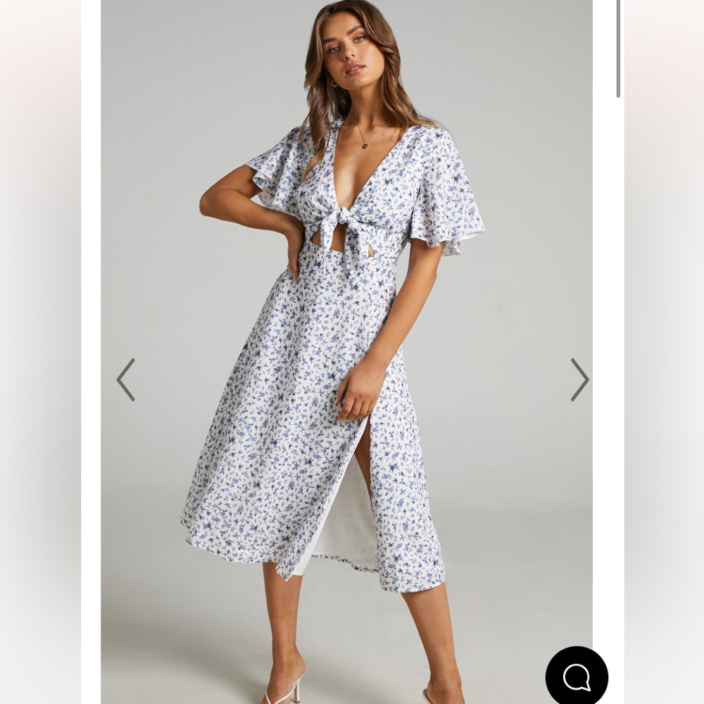 Showpo Floral Midi Dress